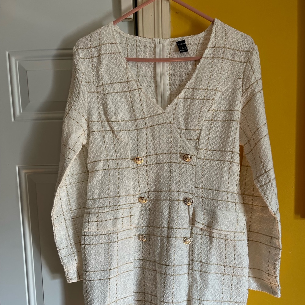 White SHEIN dress